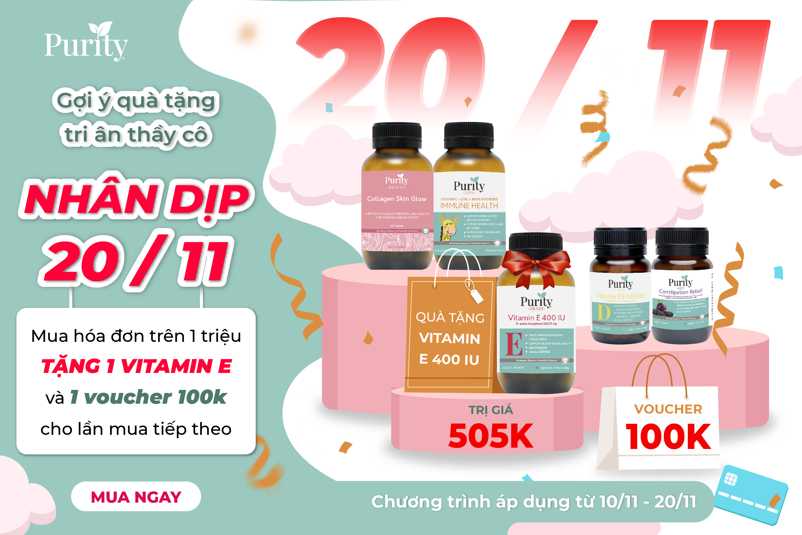 GỢI Ý QUÀ TẶNG TRI ÂN THẦY CÔ NHÂN DỊP 20/11/2023