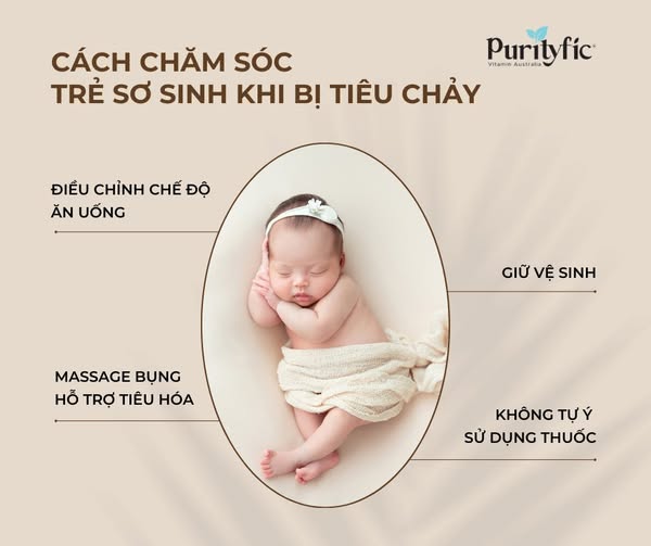 CÁCH CHĂM SÓC TRẺ SƠ SINH KHI BỊ TIÊU CHẢY