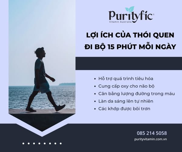 LỢI ÍCH CỦA THÓI QUEN ĐI BỘ 15 PHÚT MỖI NGÀY