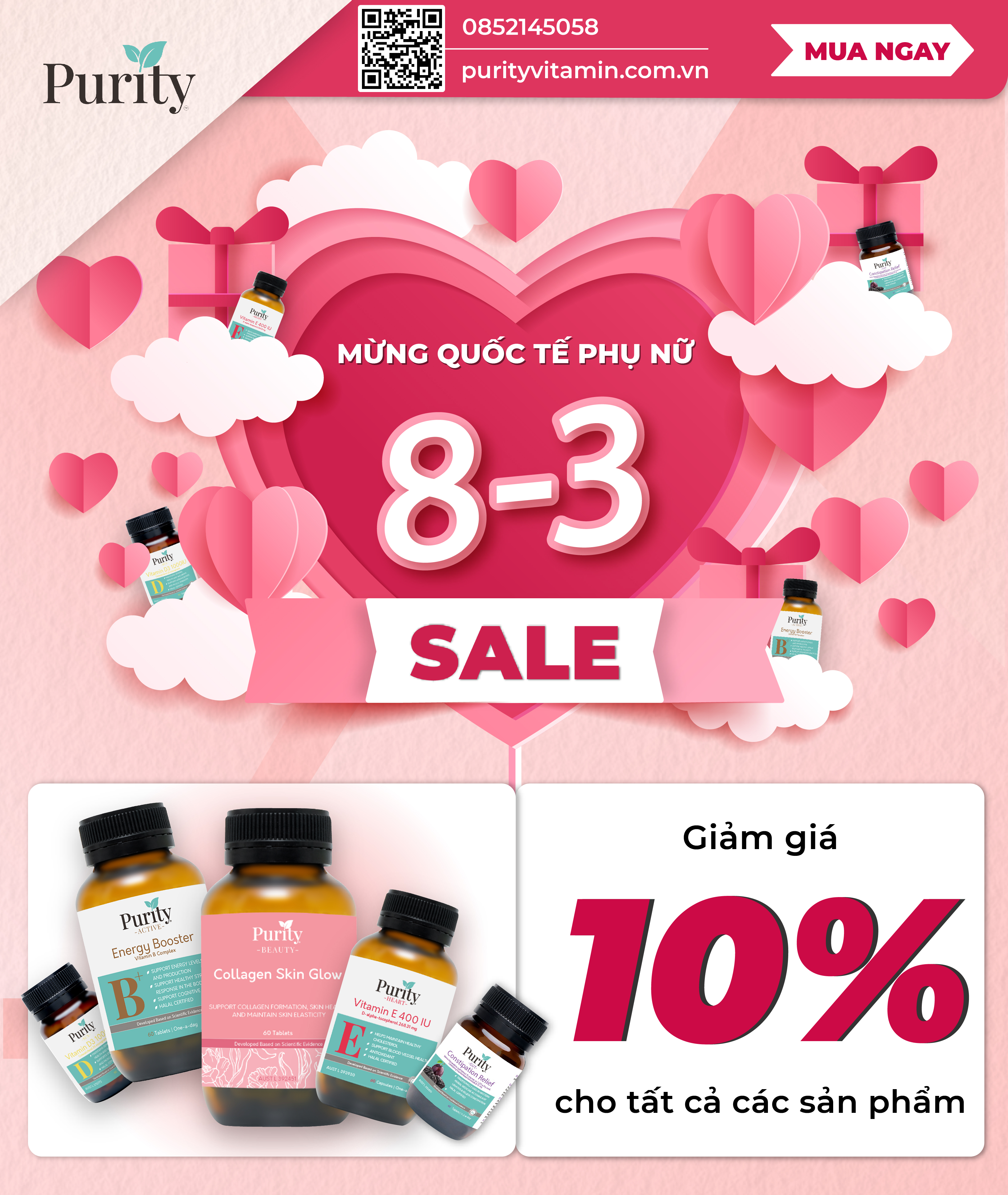 MỪNG NGÀY CỦA NÀNG - PURITY SALE TOÀN GIAN HÀNG